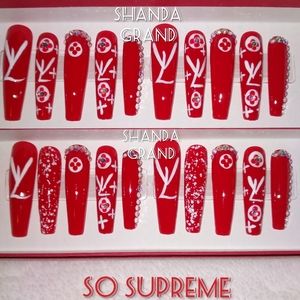 Extra Long Lux Press-On Nail Sets (Coffin Shape)